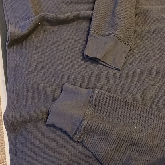 Polo long sleeve thermal shirt mens large navy blue and white - Picture 5 of 5